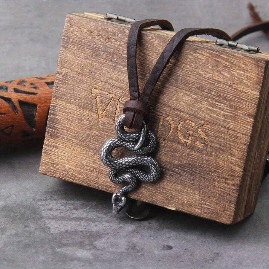 VINGVO Collier en forme de serpent Serpent en forme de strass collier
