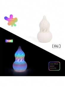 1pc/Spiral Decompression Gourd Fidget Toy Printed Desk Decor, 3D Print Adult Toy Gift - Multicolor - View 16