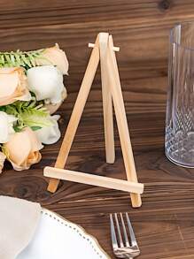 6pcs/Set-Wood Display Easels, Wedding Table Decor Diy Tripod, Mini Wooden Tripod Display Easel Stand,Mr Mrs Wedding Love Rustic Wedding Engagement Decor Frame Painting Poster,Wedding Table Number Displaying Cards, Small Canvases,Photos,Painting Craft Artist Tripod