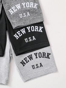 3 Pcs/Set Girls Summer Casual Solid Color Leggings, Soft & Comfortable Bottoms Pants For Outdoor, Exercise, Commute, Young Young Girl Summer