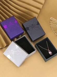 宇宙与地球项链和戒指礼盒，粉色单独包装，情人节返校礼物 - 粉色 - 查看 17