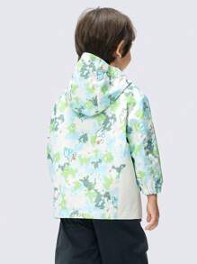 Balabala Boys' Fleece Hoodie, Warm Two-Piece Spring Jacket Set - Brown - View 2