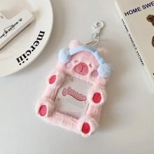 Photo Card Holder,Cute Plush Photo Card Holder, Case, Kpop Idol Photo Card ID Holder, Cartoon Credit Card Holder - Multicolor - View 9