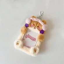 Photo Card Holder,Cute Plush Photo Card Holder, Case, Kpop Idol Photo Card ID Holder, Cartoon Credit Card Holder - Multicolor - View 12