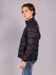 Chamarra acolchada para hombre, Colección Arctic - Negro - Ver 3