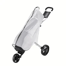 Transparent Waterproof Golf Bag Rain Cover - PVC Golf Cart Bag Protector, Full Zipper Waterproof, Foldable Dustproof Golf Bag Storage Cover, Anti-Static Golf Gear Accessory, Outdoor Sports Equipment, Golf Accessories, Keeps Dry And Protected: Golf Bag And Cart Waterproof Cover, Easy To Clean