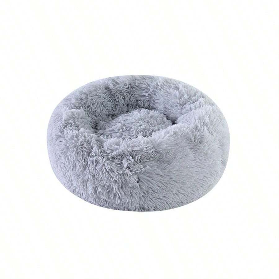 New Four Seasons Plush Pet Nests Creative Cat And Dog Nests Warm Detachable Washable Breathable Round Cat Nests Pet Nests Sofa40CM - Light Grey - View 1