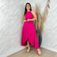 Women Two-Piece Outfits - Hot Pink - View 5