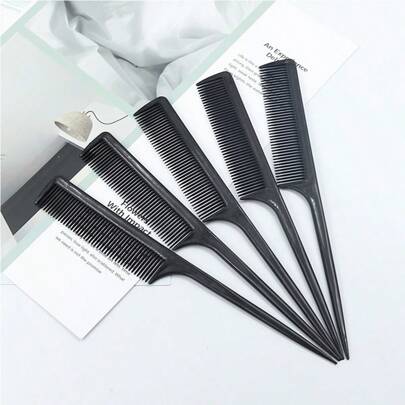 Hair Winding Comb, Hair Cutting And Dyeing Comb, Hook Tail Pointed Tail Comb, Comb, Hair Cutting, Comb, Plastic Dyeing Comb, Stainless Steel Fine Tail Hair Dyeing Comb, Tail Comb, High Gloss Comb, Combing And Combing, Heat-Resistant, Suitable For All Types Of Hairstyles, Suitable For Girls' Combs, Hair Brush, Comb, Hair Tools, Hair Products And Accessories,Travel Essentials,Travel Essential,Hairstyle,Hairdressing,Hair Brush,Slick Back Brush,Styling Brush,Curly Hair Brush,Edge Brush,Hair Comb,Brush Hair,Hair Brush Set,Comb Hair,Comb For Curls,Detangling Brush,Hair Brush For Women,Hair,Travel,Hair Products,Hair Tools,Hair Stuff,Barber,Barber Accessories,Barbershop,Hairdressing Equipment