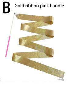 1pc Dance Ribbon, Suitable For Rhythmic Gymnastics, Gymnastics And Ballet Twirling - Multicolor - View 4