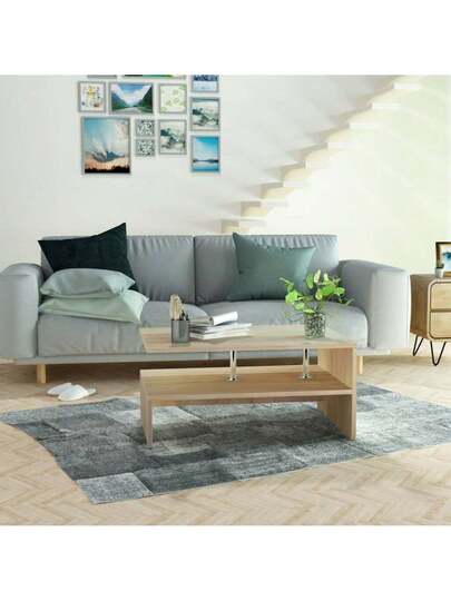 VidaXL Coffee Tafel 90x59x42 Cm Processed Wood Oak view 6