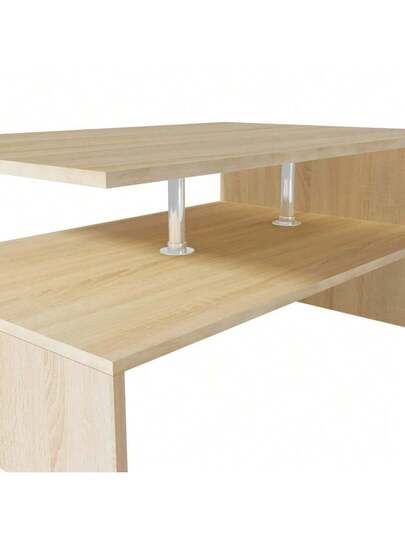 VidaXL Coffee Tafel 90x59x42 Cm Processed Wood Oak view 4