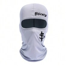2pcs/1pc Letter And Dollar Print Ski Mask Balaclava Face Mask For Men Women UV Protection Windproof Scarf For Snowboard Motorcycle