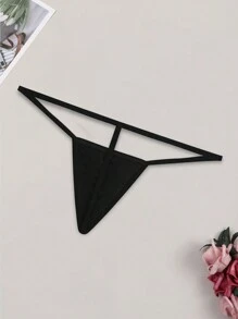 Women's Sexy Printed Lift Hip Sexy Triangle Panties Bikini Panties Black Sexy Lingerie Exotic Panties For Going Out