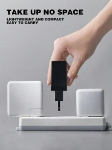 Caricatore USB a 4 porte con spina europea, adattatore di ricarica rapida a 3.1A compatibile con tutti gli smartphone, tablet, fotocamere, MP3/MP4 e altri dispositivi USB