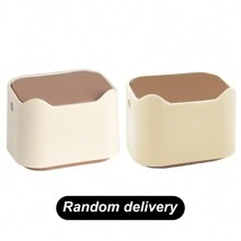 1 Set Mini Basurero Cerrado para Mascotas con Tapa y Bolsas de Basura, Diseño Compacto de Apertura a Presión para Limpieza de Mascotas, Adecuado para Todas las Estaciones