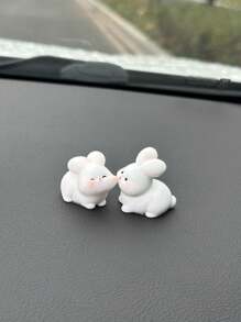 2 件装汽车挂饰 亲吻鸭子兔子猫青蛙动物创意挂饰 - 均碼 - 查看 12