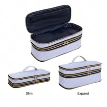 Hair Dryer Travel Carrying Case Dual-Layer, Slim Expandable Handheld Travel Storage Bag, Curling Iron Storage Bag For Dryer/Hair Tool Organizer/Style Organizer(Blue) Bag,Room Decor, Bags,Makeup Bag,Vanity,Travel,Make Up Bag,Travel Essentials,Organizer,Storage,Travel Essential,Makeup Organizer,Makeup Bags,Make Up Organizer,Organiser,Toiletry Bag,Desk Organiser,Cosmetic Bag,Makeup Pouch,Make Up Organize,Vanity Accessories,Make Up Pouch,Make Up Bags
