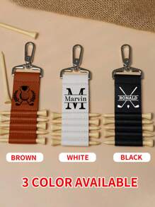 1pc Custom Engraved Leather Golf Bag Tag, Personalized Golf Tee Holder, Golf Gift For Men, Groomsmen Gifts, Gifts For Him, Custom Golf Accessories,Father's Day Gifts, Grandpa's Gifts,New Year Gifts, Christmas Gifts, Thanksgiving Gifts,Dawg,Engraved, ,Stainless,Colorful,Cute,Adorable,Funny,Kawaii,Y2K,Stylish,Unisex,Casual,Custom,Personalized,Unique,Customized,Ideal Gifts For Him,Ideal Gifts For Her,Her,Boyfriend,Girlfriend,Family,Friends,Children,For Anniversaries,For Birthdays,For Graduation,For Housewarming,For Weddings,Bag Charms