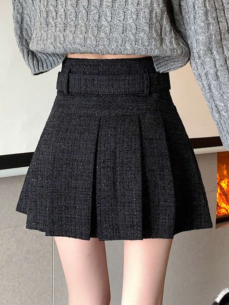 여성 플리츠 A라인 미니 스커트, 다용도, 슬림 핏, 가을/겨울 신상