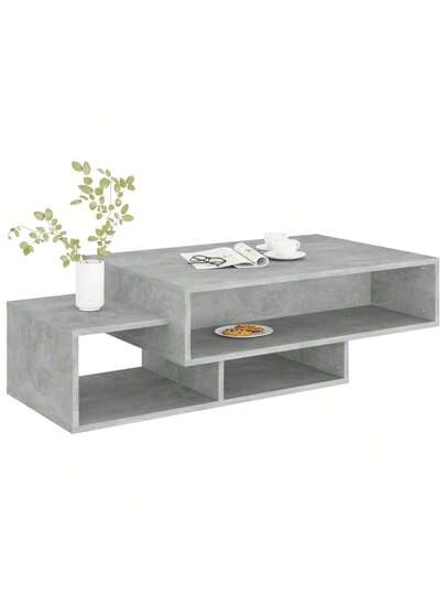 VidaXL Coffee Tafel 105x55x32 Cm Processed Wood Concrete Grijs view 4