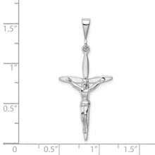 Diamond2Deal 14k White Gold Passion Pendant (L-1.65 Inch,W-0.7 Inch) 1.77 Gram