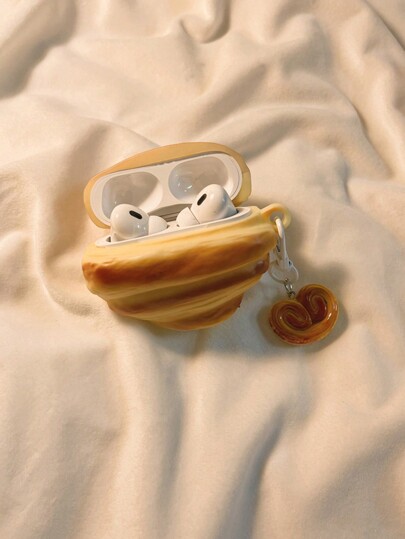 Croissant Earphone Case Compatible With Apple Earphone Case 1/2/3/4/Pro/Pro2(Nd)/Pro(3rd)