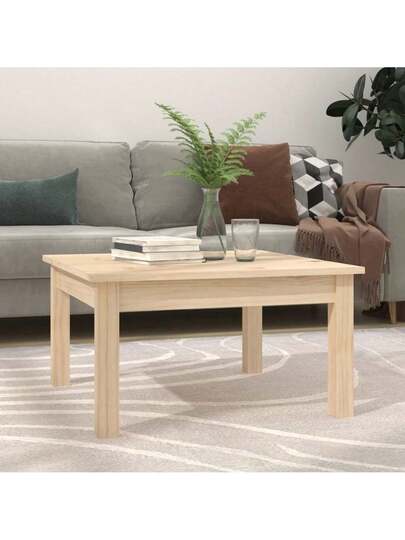 VidaXL Coffee Tafel 55x55x30 Cm Solid Pine Wood