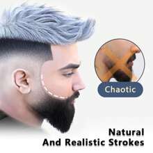 EAST MOON 胡须填充笔 - 轻松打造自然胡须和发际线，可再填充的胡须造型填充笔，防水防汗 - 彩色 - 查看 4