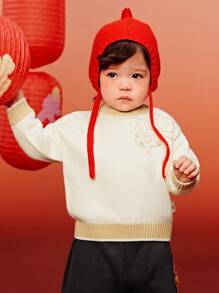Suéter de punto para niños Mini Bala de Año Nuevo - blanco lechoso - Ver 3