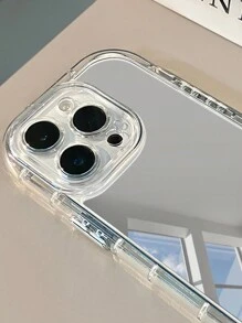 Mirror Phone Case 1pc Phone Case With Makeup Mirror, 1.5mm PC Hard Shell Two-In-One Full-Coverage Airbag Shockproof Case, Compatible With IPhone 16 ProMax/15 Plus/14/13/12/11 - Mirror - View 5