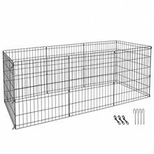 2PCS 8 Panel Pet Playpen Metal Protable Folding Animal Exercise Dog Fence 24" - 1 - View 4