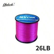 Chelesh 546 码/500 米高强度单丝钓鱼线，有多种颜色和磅数可供选择，适用于淡水、咸水、海钓，非常适合长距离和编织，也适用于悬挂饰品和工艺品、圣诞装饰品