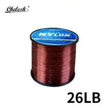 Chelesh 546 码/500 米高强度单丝钓鱼线，有多种颜色和磅数可供选择，适用于淡水、咸水、海钓，非常适合长距离和编织，也适用于悬挂饰品和工艺品、圣诞装饰品