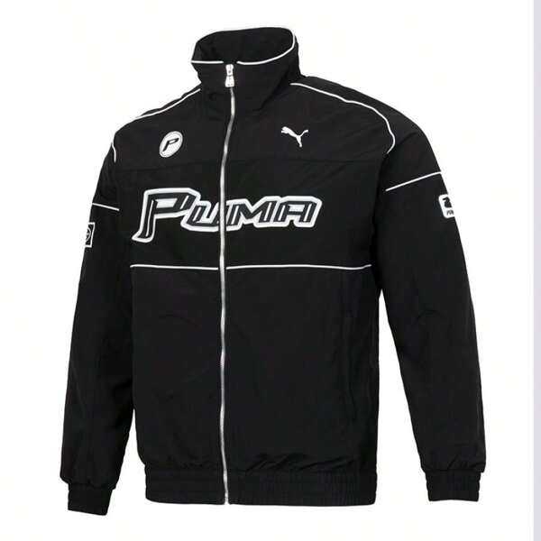 Puma Chaqueta casual de entrenamiento deportivo con cuello alto para uso diario para hombre 631801-01