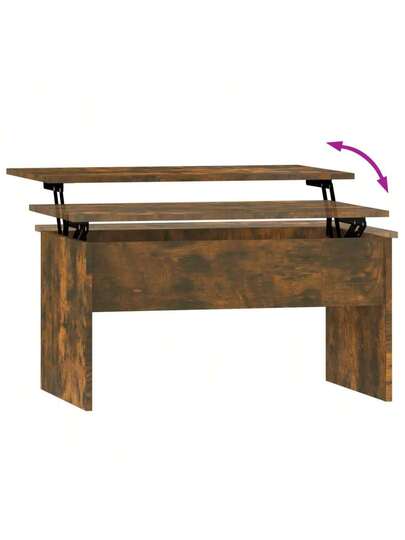 VidaXL Coffee Tafel 80x50.5x41.5 Cm Processed Wood Smoked Oak view 6