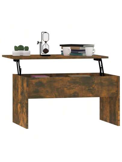 VidaXL Coffee Tafel 80x50.5x41.5 Cm Processed Wood Smoked Oak view 7