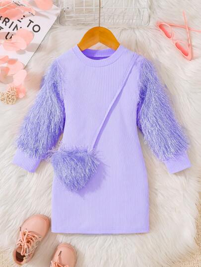 Fashionabla rosa eleganta flickor med volangärm Hjärtdekor med knäpp midja, lämplig för fester, helgdagar, utflykter och dagligt slitage, vår och höst