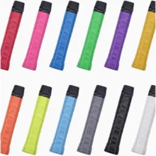 1 Pc Advanced PU Tennis And Badminton Grip - Anti Slip And Sweat Absorbing Performance Enhanced Grip Strap, Suitable For Badminton Rackets, Tennis Rackets, Fishing Rods, Bicycle Handlebars - Multicolor - View 5