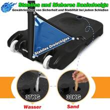 YARDIN Aro de baloncesto al aire libre para niños Soporte de baloncesto 156-208 cm Aro de baloncesto portátil ajustable en altura con ruedas Sistema de baloncesto con base con bombas inflables de baloncesto y 2 redes de baloncesto