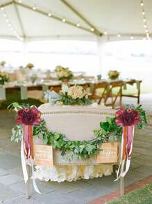 2pcs Wedding Aisle Decorations Pew Flowers Silk Rose Chair Back Flowers With Ribbons Chairs Back Pew Flowers Arrangement For Wedding Ceremony Reception Decor Artificial Rose Flower Chair Decoration Celebration Fake Flower Props For Wedding Party Party Photography Party Favors Room Decor Bride