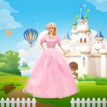 51 Pcs 11.5 Inch Girl Doll Clothes And Accessories - 6 Pcs 11.5 Inch Girl Doll Wedding Evening Party Dresses Grown With 45 Pcs 11.5 Inch Girl Doll Shoes Hangers And Other Accessories - Nhiều màu - Xem 5