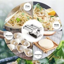 Nudelmaschine aus Edelstahl für Tagliatelle/Spaghetti/Lasagne/Ravioli