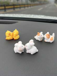 2 件装汽车挂饰 亲吻鸭子兔子猫青蛙动物创意挂饰 - 均碼 - 查看 13