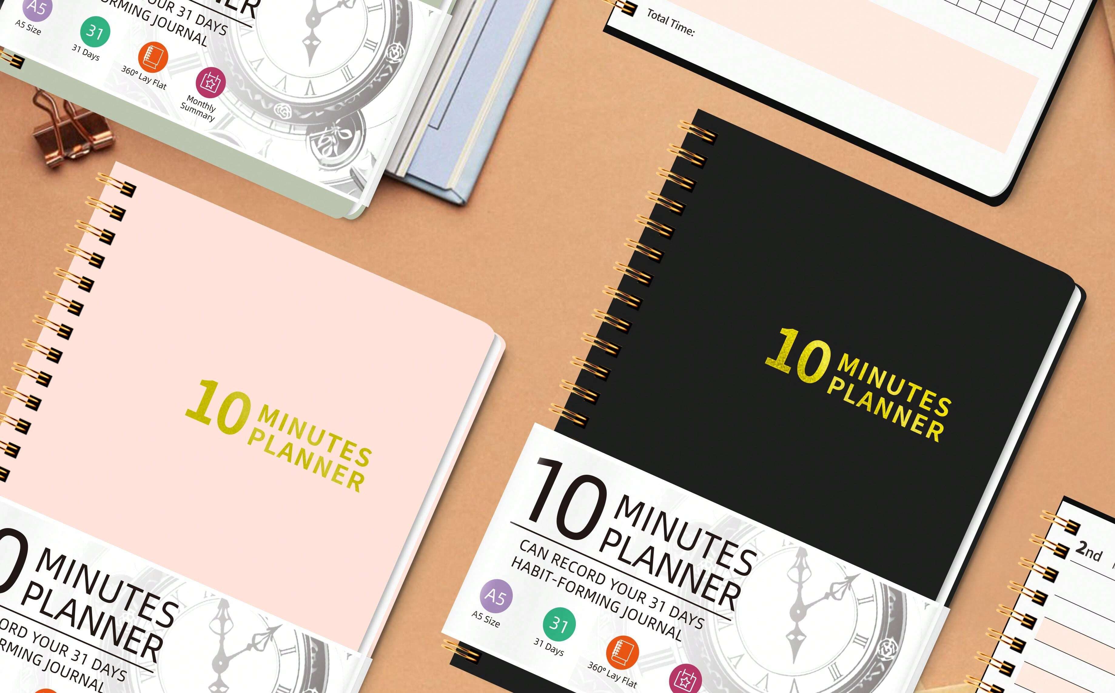 Agenda Semainier 2025-2026 A6 - 6 Trous - Compatible Filofax - Pages Mois Et Semaine Avec Onglets - Papier 100g/m²
