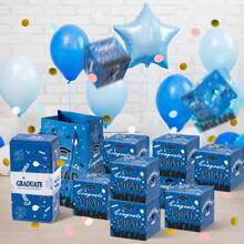 1 Surprise Jumping Gift Box, 12, Essential For Surprise Parties, Ideal Gift For Graduation Parties, Novelty Explosion Cash Gift Box, - Blue - View 5