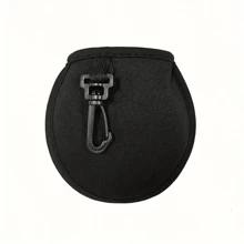 1pc Portable Golf Ball Cleaning Bag, Velvet Lined Cleaning Pouch With Clip & Hook For Golf Clubs And Balls, Detachable And Reusable, Perfect Gift For Golfers, Golf Accessories & Outdoor Sports