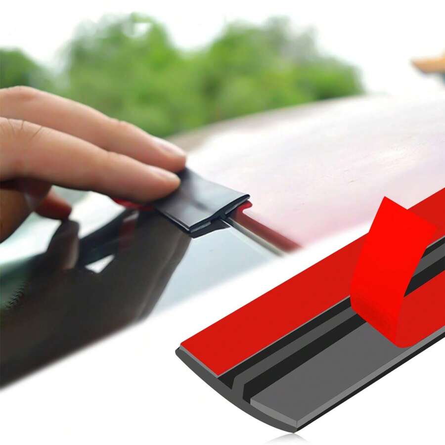 Sunroof Seal Car Weather Stripping Windshield Rubber Seal 19/30mm T Shape Car Window Seal Strip Weatherstrip Adhesive Dust Proof & Waterproof Front Rear Windshield Seal Cover Trim - 5m X 30mm - View 1