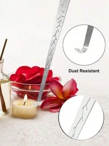 1pc/2pcs Candle Wick Hook Candle Accessory Suitable For Extinguishing Fire Candle Wick, Silver
