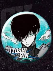 Blue Zone Football Anime Peripheral Badge, Blue Lock Awakening Double Flash Badge Series, Suitable For Gifts, Collection, Indoor Decoration, Backpack Decor
